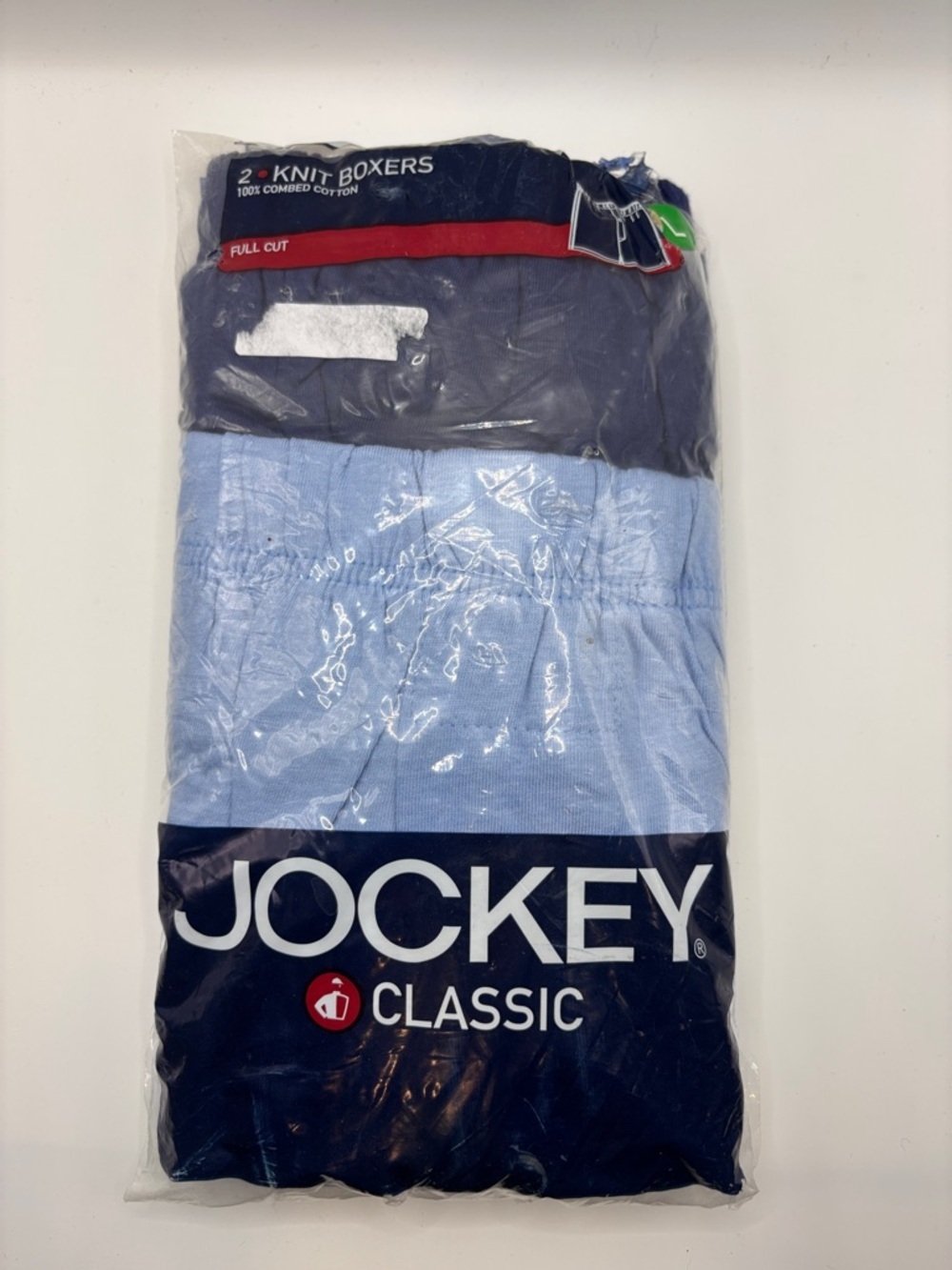 Jockey Two-Pack Knit Boxers - Dark Blue & Light Blue
